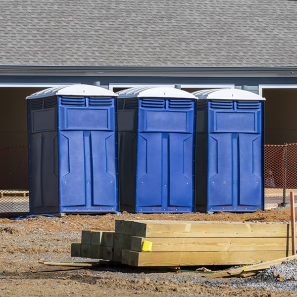 is there a specific order in which to place multiple porta potties in Weingarten Missouri